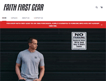 Tablet Screenshot of faithfirstgear.com